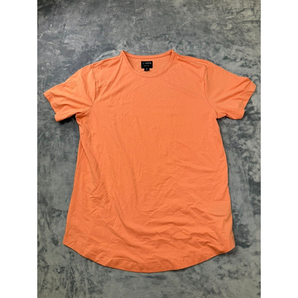 Cuts Clothing Crew Neck Curve-Hem Shirt Men's Extra Large XL Sunset